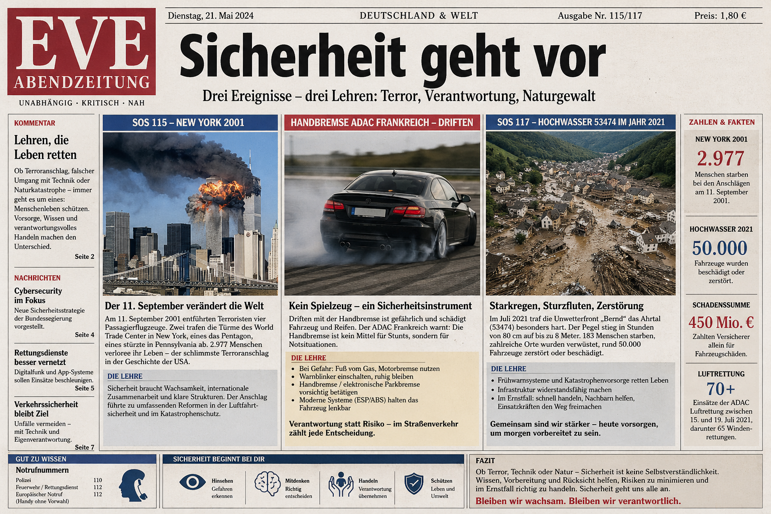 Sicherheit geht vor